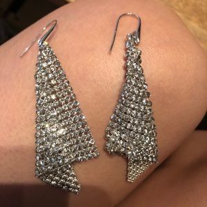 Swarovski crystal sheet earrings